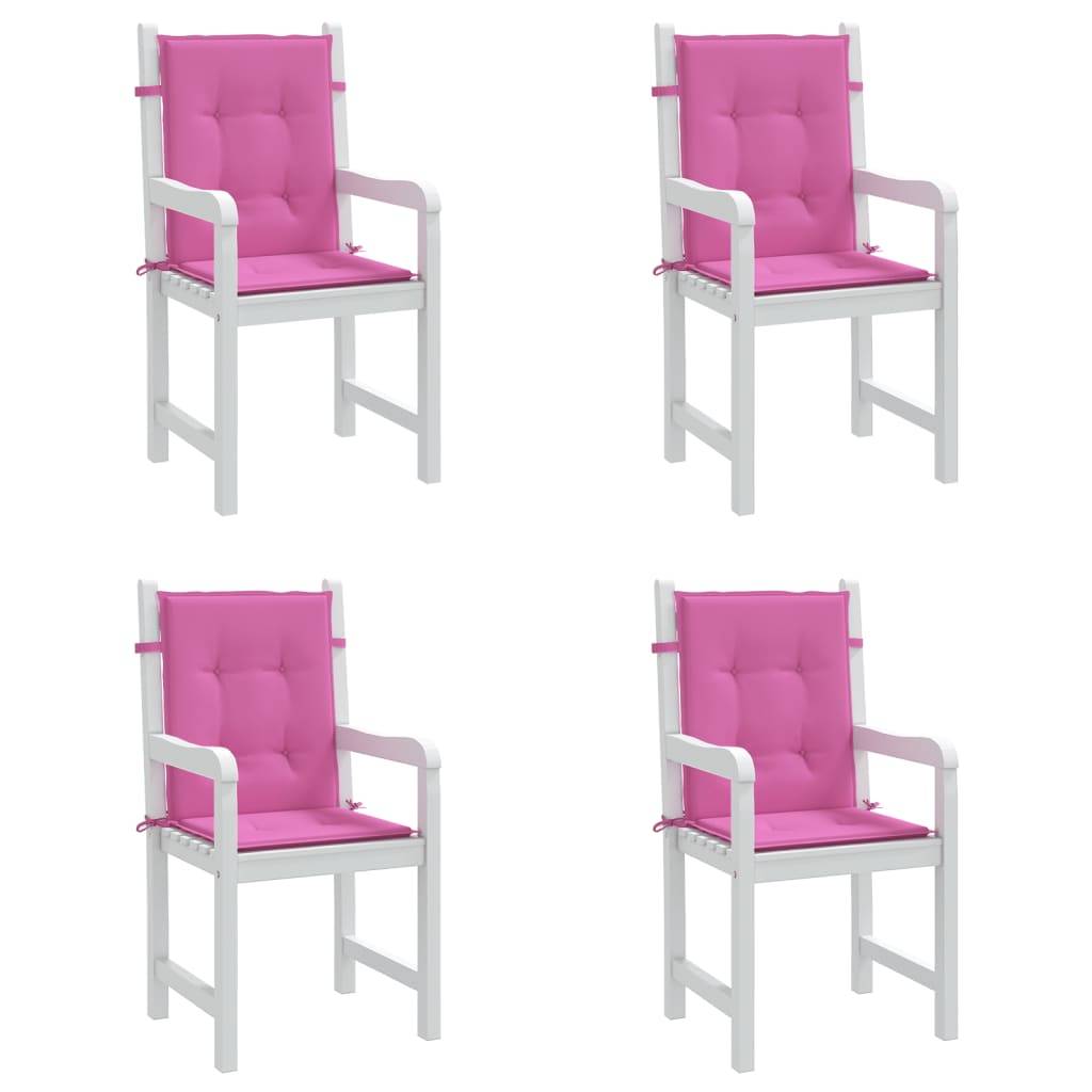 PANGIVO - Coussins de chaise à dossier bas polyester rose 100 x 50 x 4 cm, poids:2.45kg - PANGIVO - Image 4