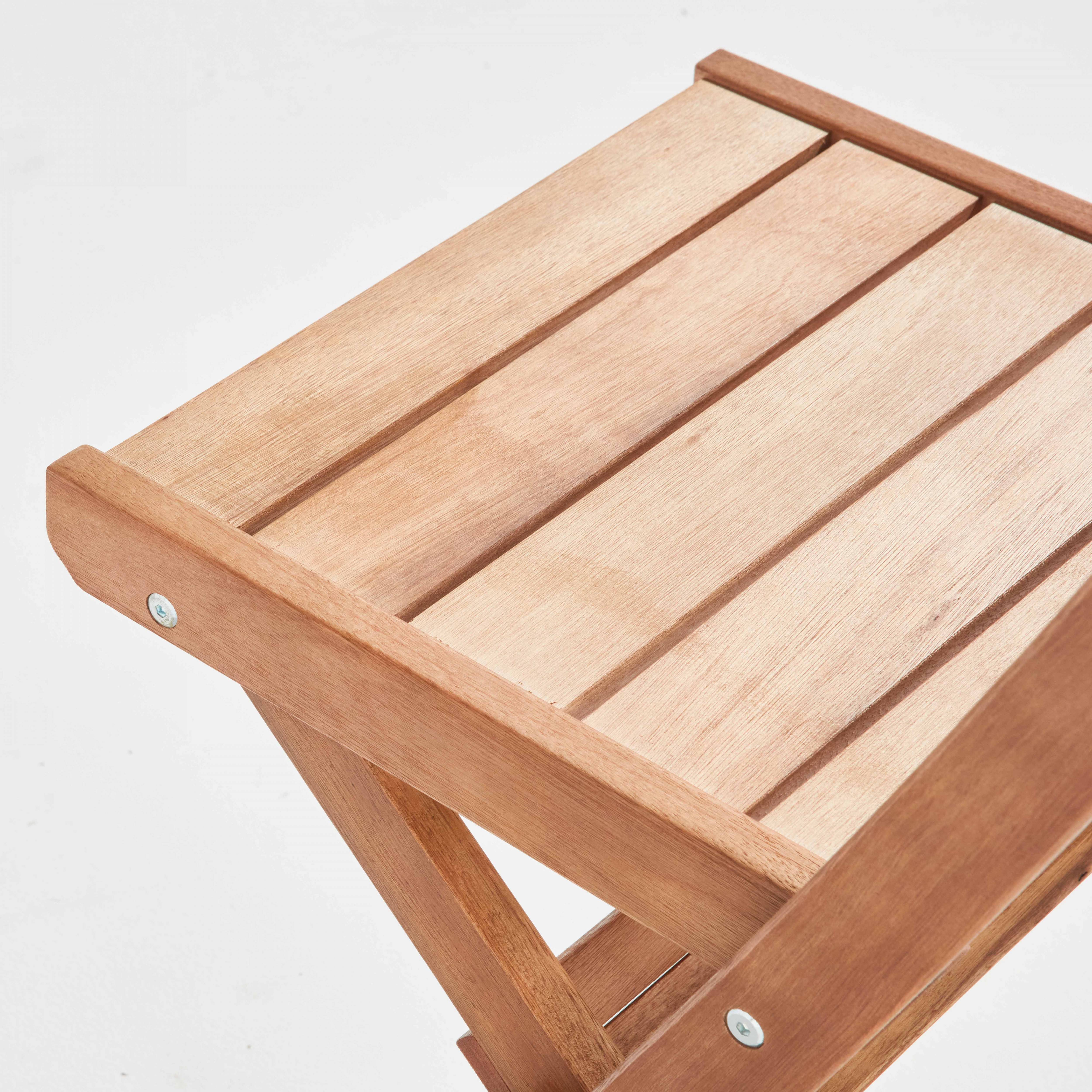 Oviala - Lot de 2 chaises pliantes en bois d'eucalyptus Sete - Oviala - Image 5