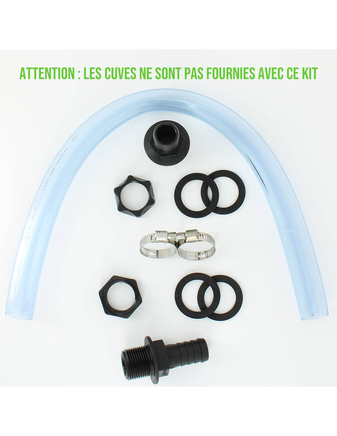 Kit ECO de couplage de 2 cuves 1000 L - Ø 20 mm - Tuyau 50 cm - Image 2