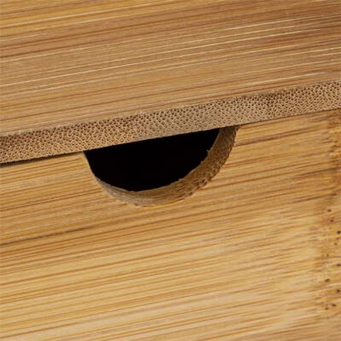 Organiseur 2 Tiroirs "Bambou" 33cm Naturel - Image 3