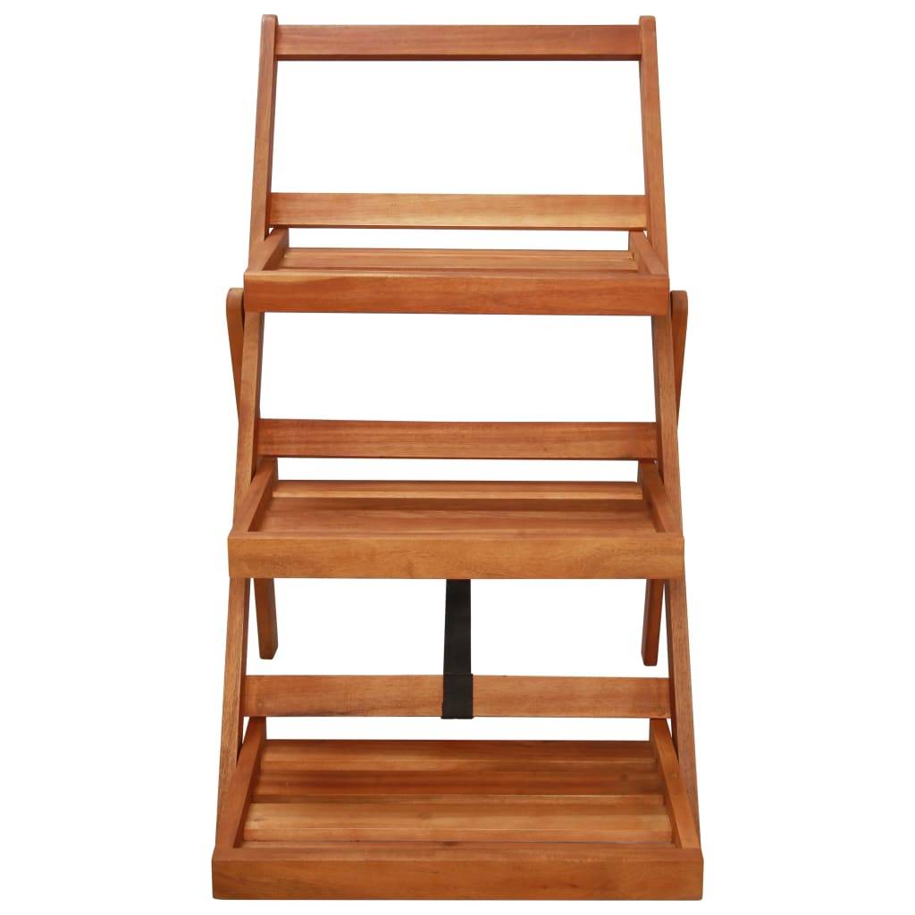 PANGIVO - Support de jardinière bois d'acacia marron 50 x 63 x 80 cm - PANGIVO - Image 2