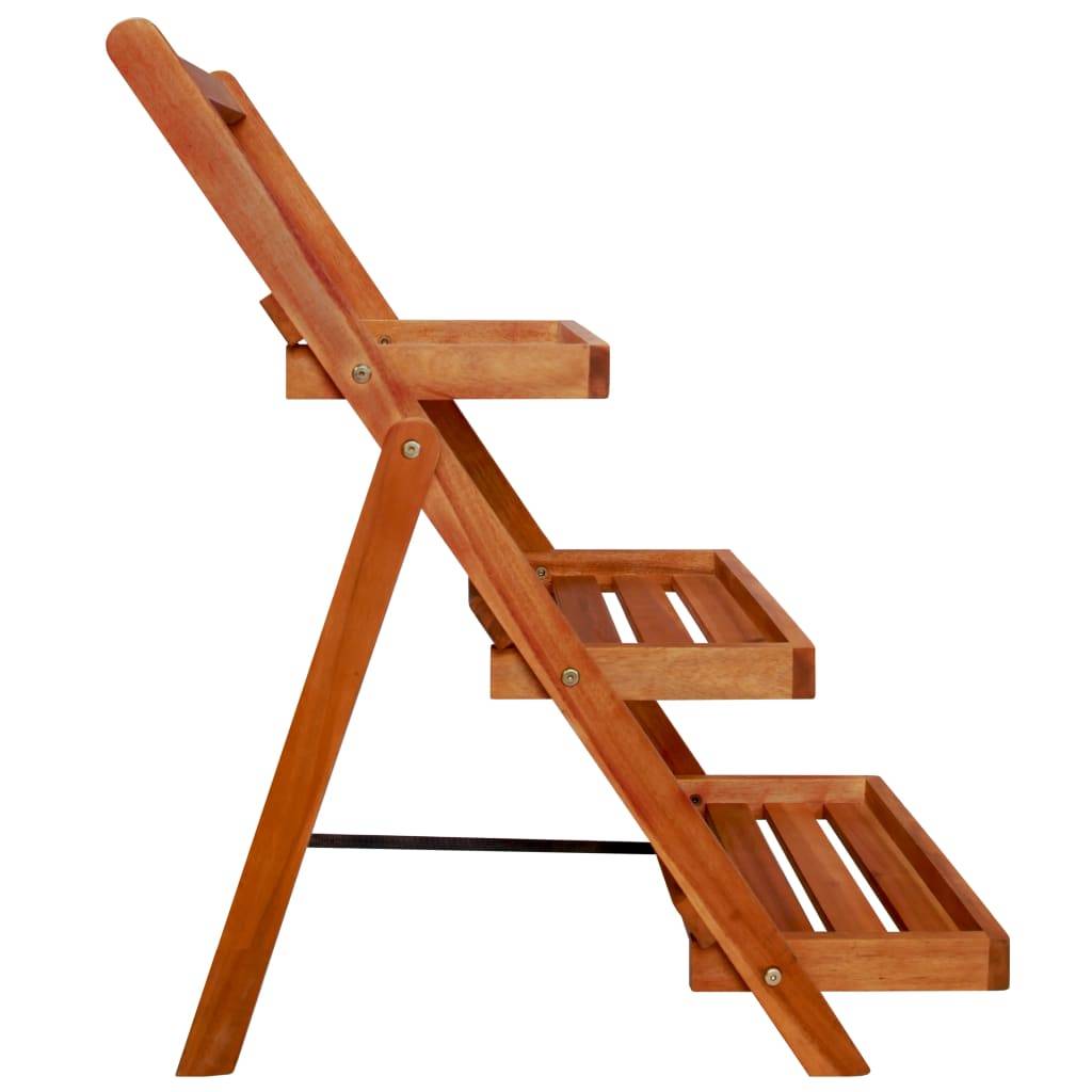 PANGIVO - Support de jardinière bois d'acacia marron 50 x 63 x 80 cm - PANGIVO - Image 3