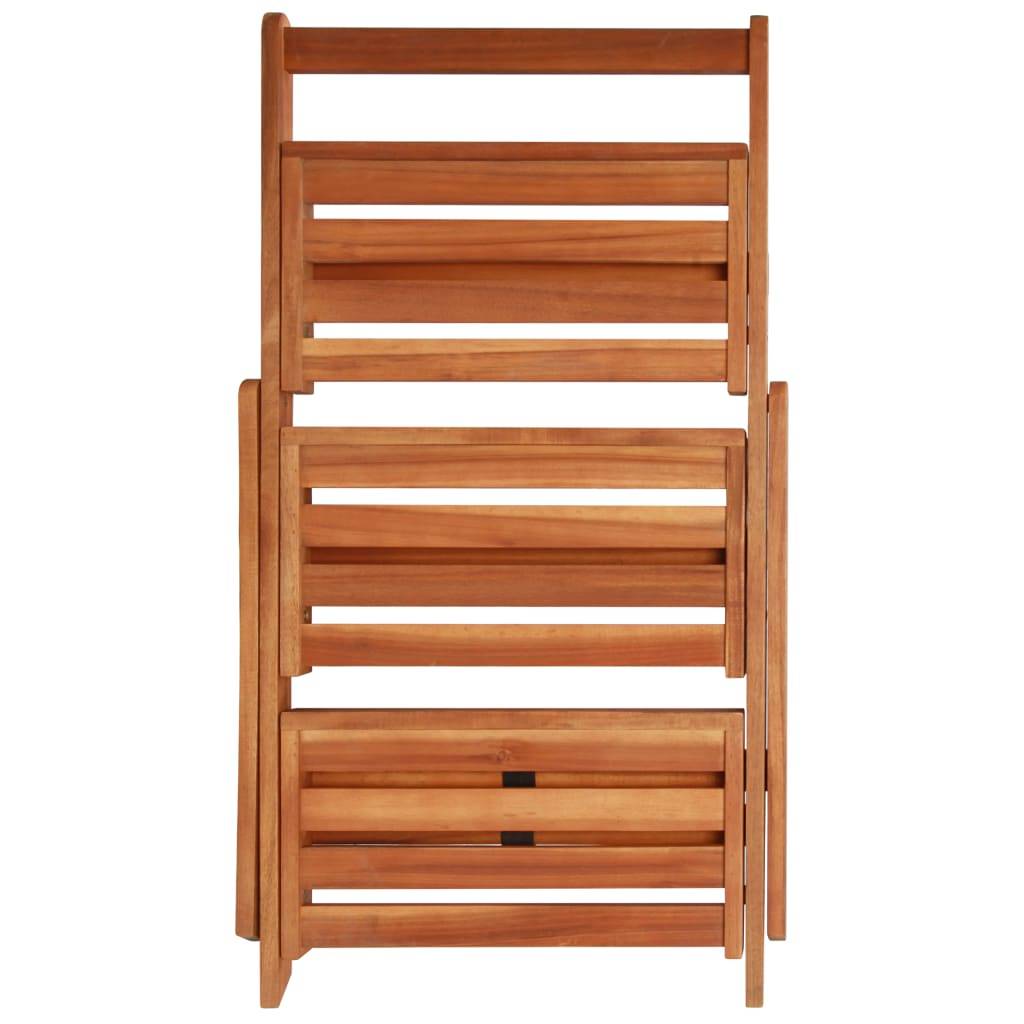 PANGIVO - Support de jardinière bois d'acacia marron 50 x 63 x 80 cm - PANGIVO - Image 5