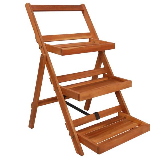 PANGIVO - Support de jardinière bois d'acacia marron 50 x 63 x 80 cm - PANGIVO - Image 1