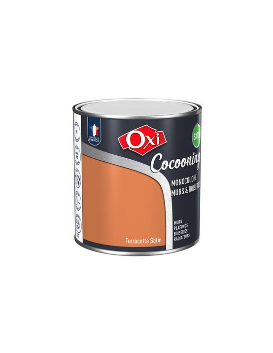 Oxi - Peinture Oxi Cocooning Terracotta Peinture Murs Boiseries Satin Terracotta - Oxi