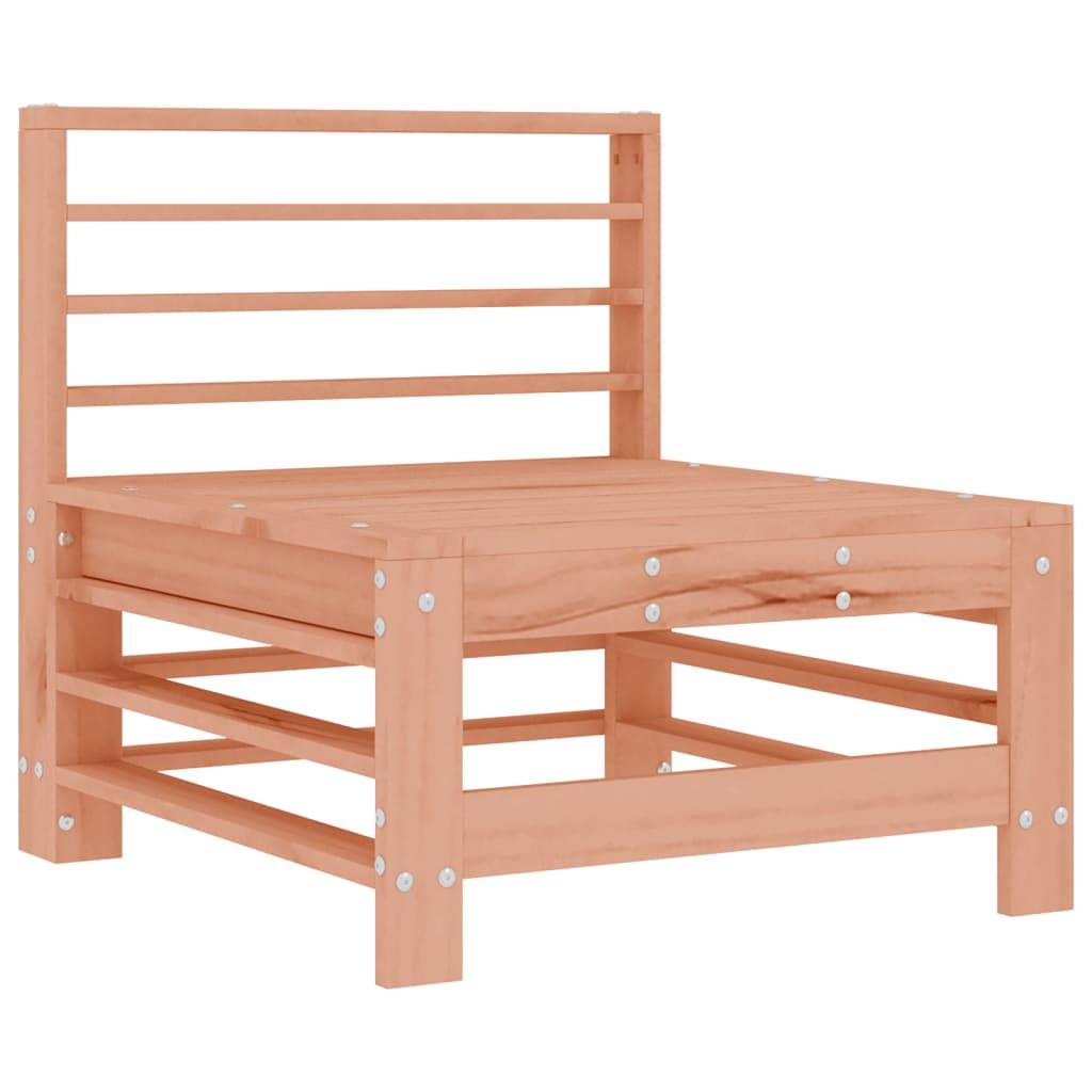 Canapé central en bois de douglas massif durable et écologique avec coussins gris pour un salon de jardin de prestige – ComfortXL Outdoor Living - Image 6