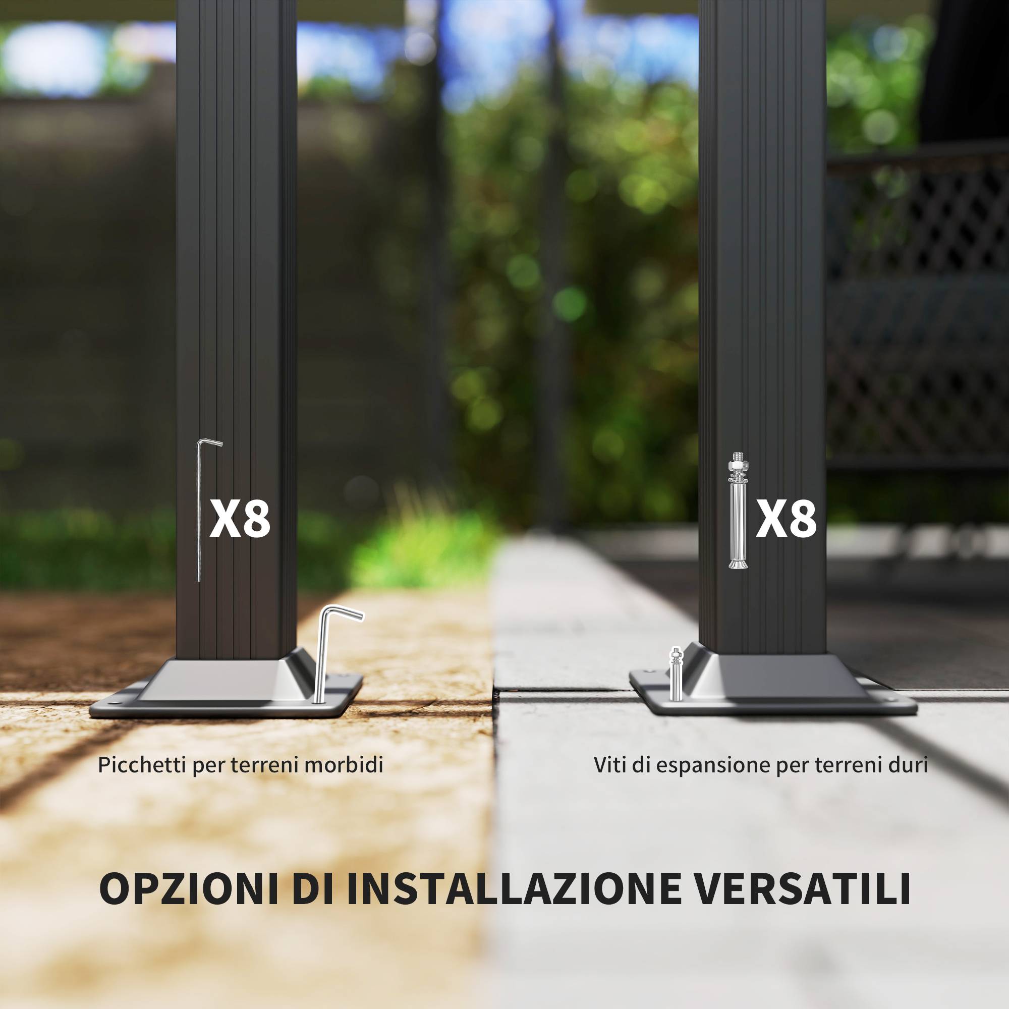 ComfortXL - Tonnelle Pergola Aluminium Jardin Toit Rétractable 390x390cm Blanc - ComfortXL Outdoor Living - Image 9