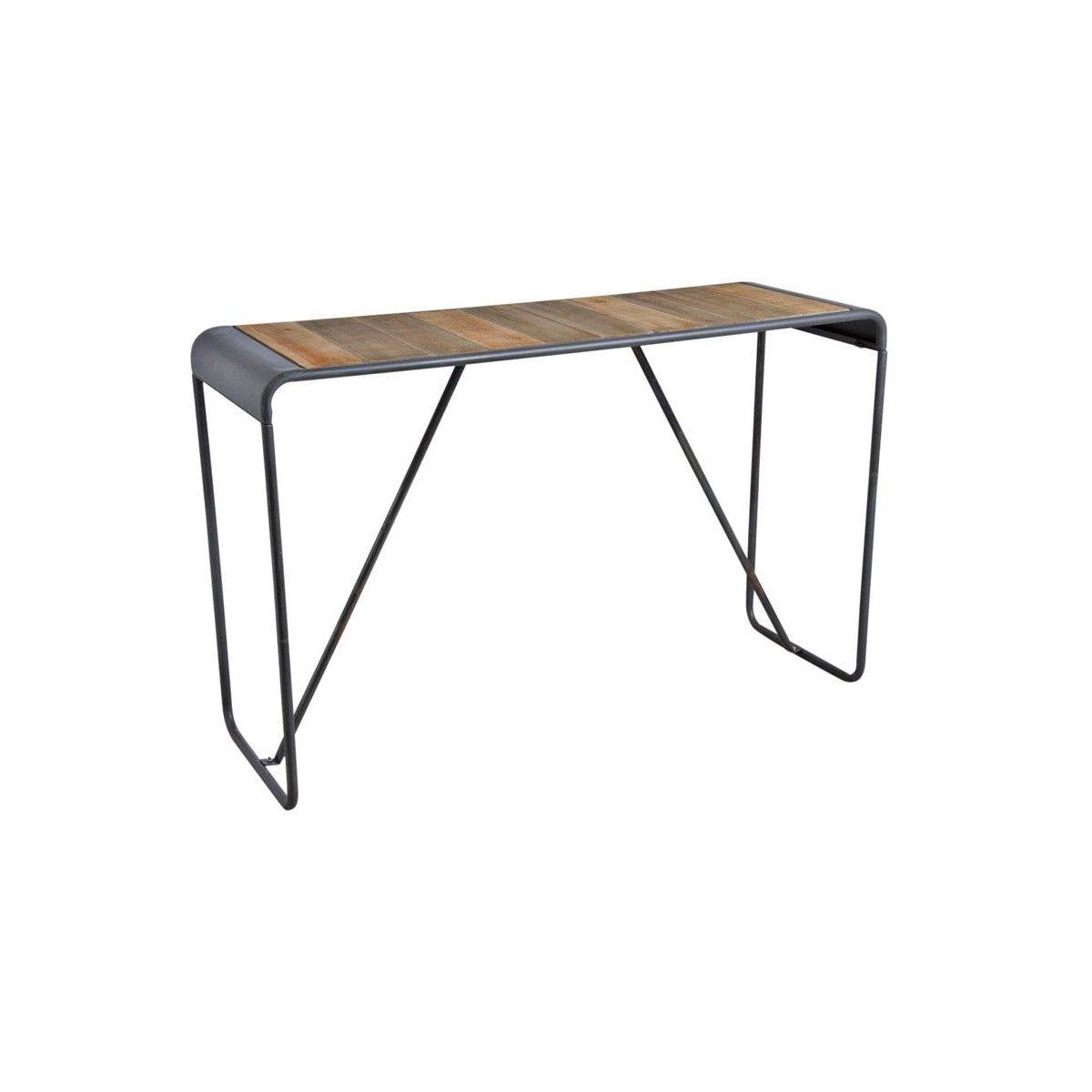 Aubry Gaspard - Console en bois et métal patiné - Image 1