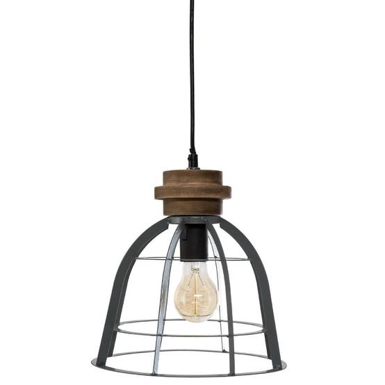 Lampe Suspension en Métal "Derevo" 25cm Gris - Image 1