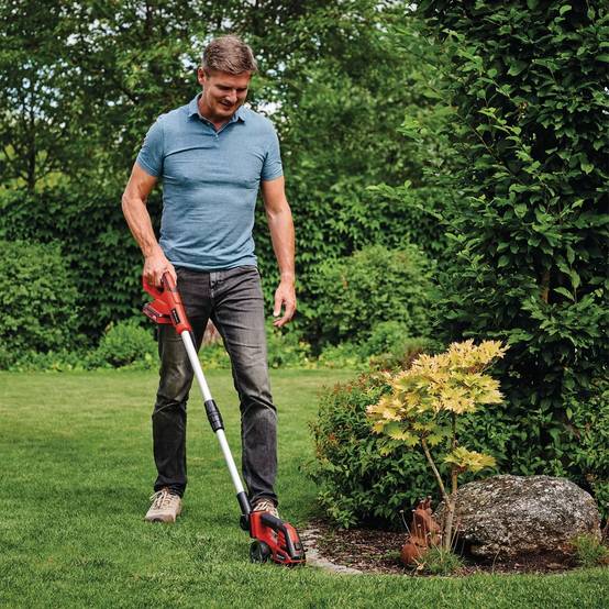 Einhell - Cisaille gazon/taille-buissons GE-CG 18/100 Li T - 18V - lames 100/200mm - manche télescopique Einhell - Image 2