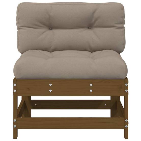 Vidaxl - Canapés centraux avec coussins 2 pcs marron miel vidaXL 825579 - Image 6