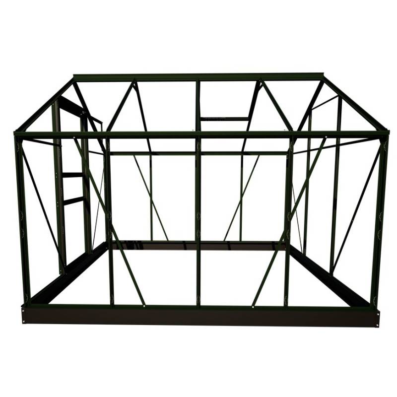 Halls - Serre en verre horticole 5,0 m² - Popular 86, noir - Halls - Image 6