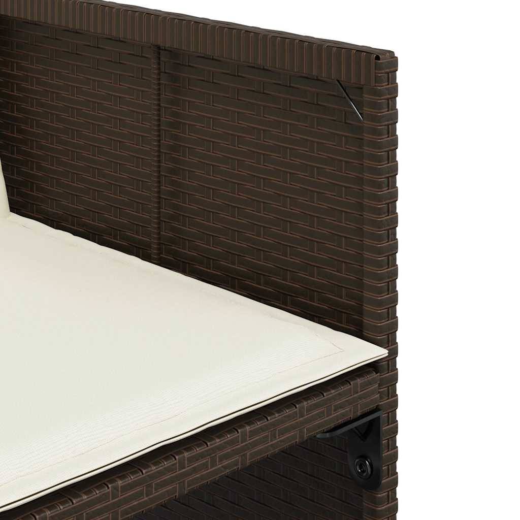Chaise bois composite 4 places rotin marron 50,5 x 54 x 79 cm - Prolenta premium p3124.0 - Image 10