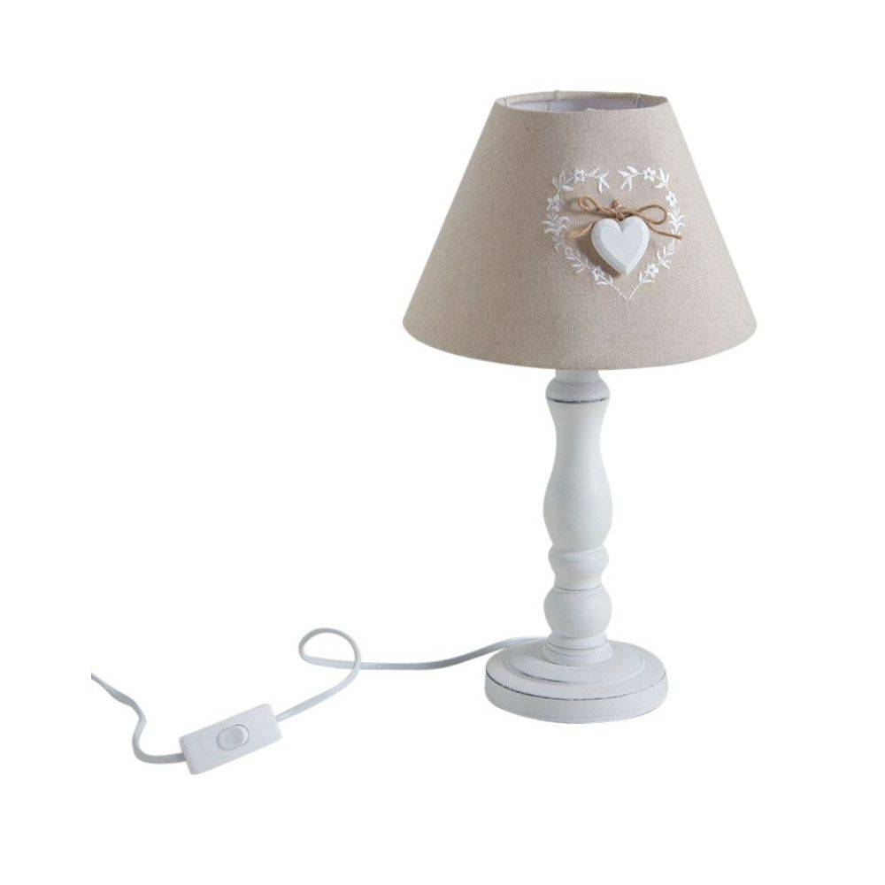 Aubry Gaspard - Lampe de chevet en bois Romantique (Lot de 2) - Image 2