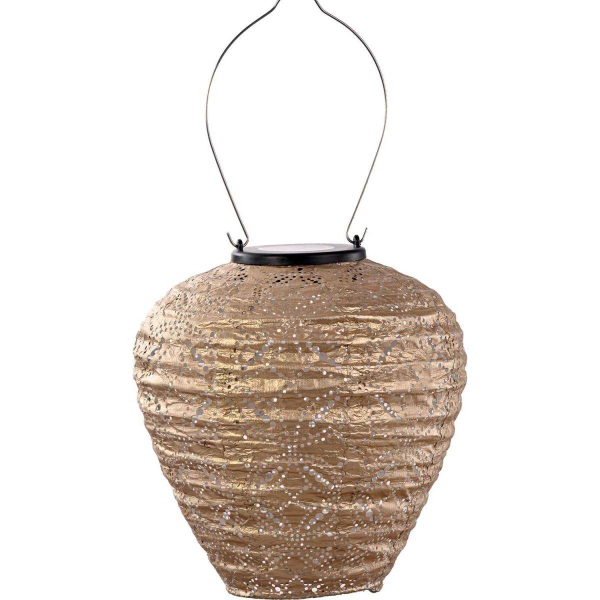 Lumiz - Lanterne solaire Balloon 20 cm Mandela - Doré - Image 1