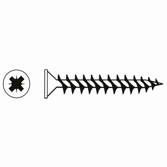 Vis à bois tête fraisée PZ zinguée Viswood filet total - 4x50 mm (x15 vis) - Image 6