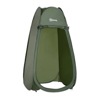 Tente de douche pop-up polyester vert 100 x 100 x 185 cm - PANGIVO
