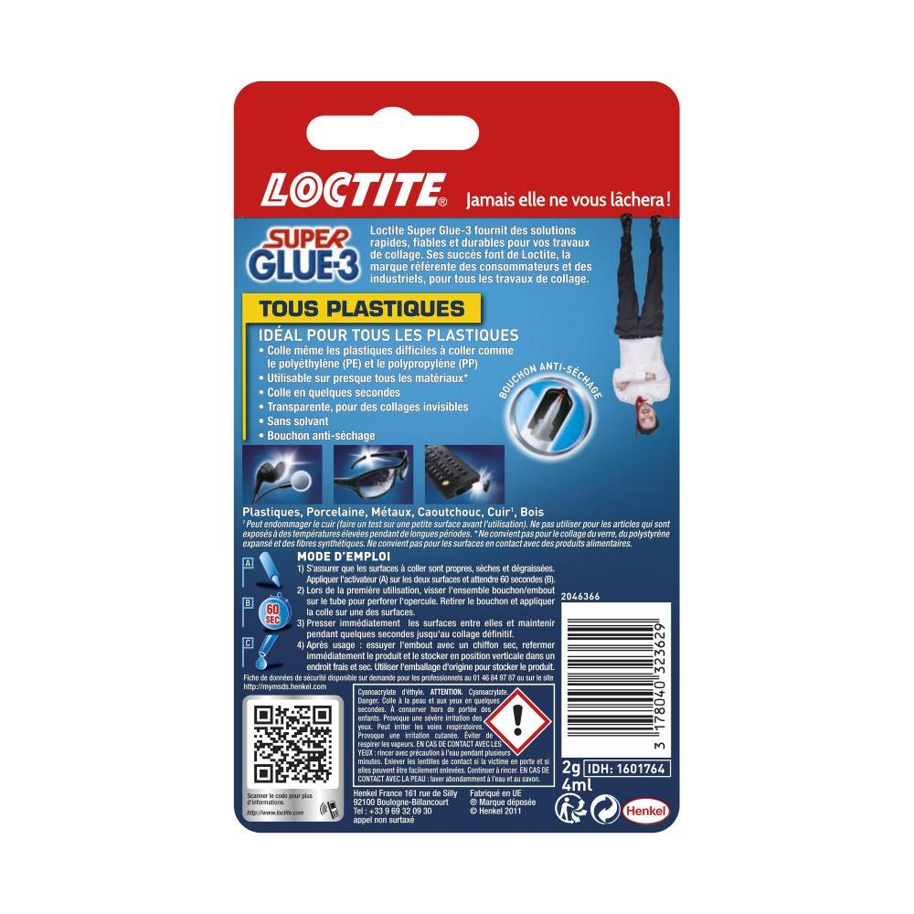Loctite - SUPERGLUE-3 SPECIAL PLASTIQ 2GR+4ML - Image 3