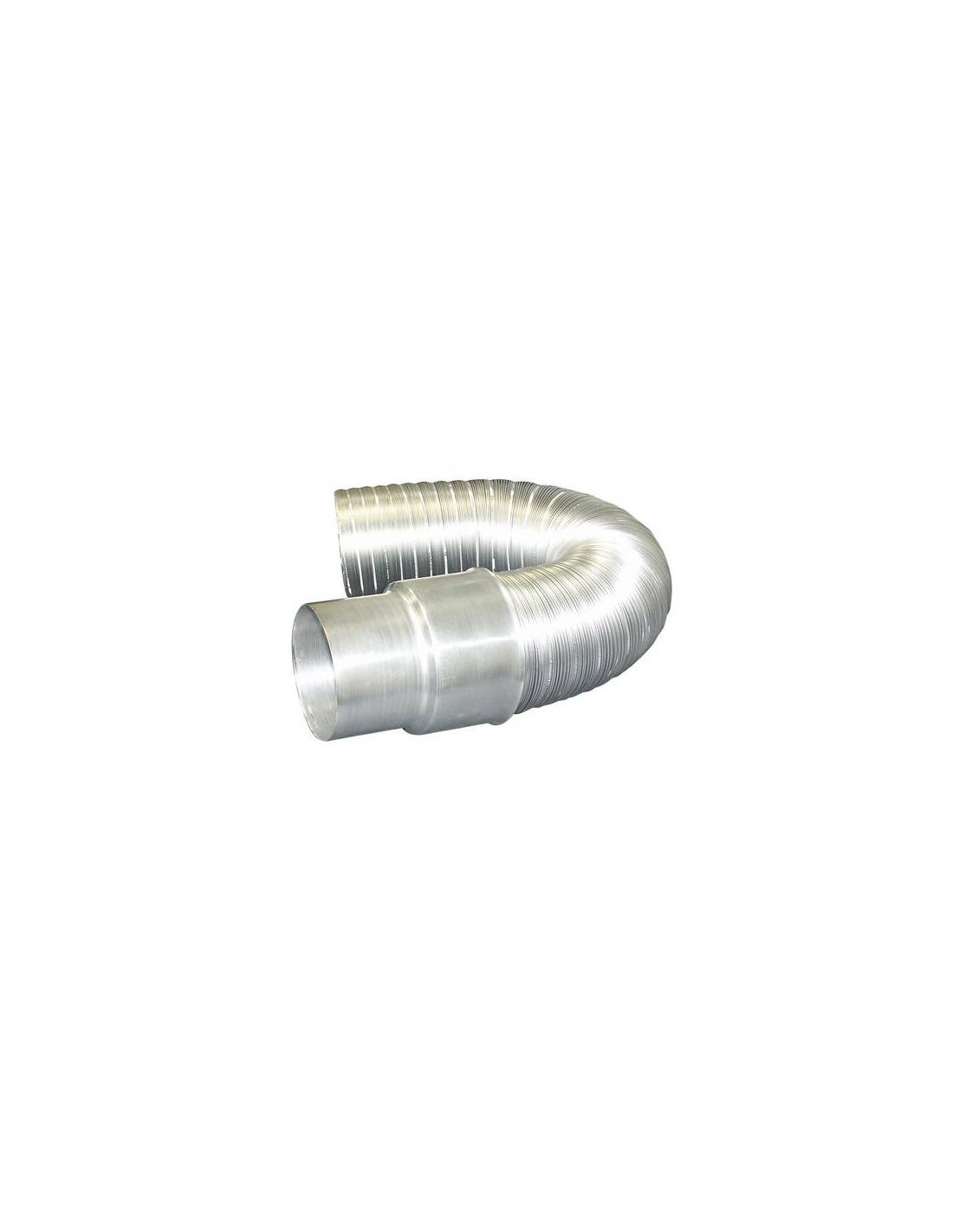 Flexible gaz pour raccordement - 1,5M de longueur extensible - modèle FLEXOR GAZ - diamètre 125/132 mm - livré avec raccord - Image 2