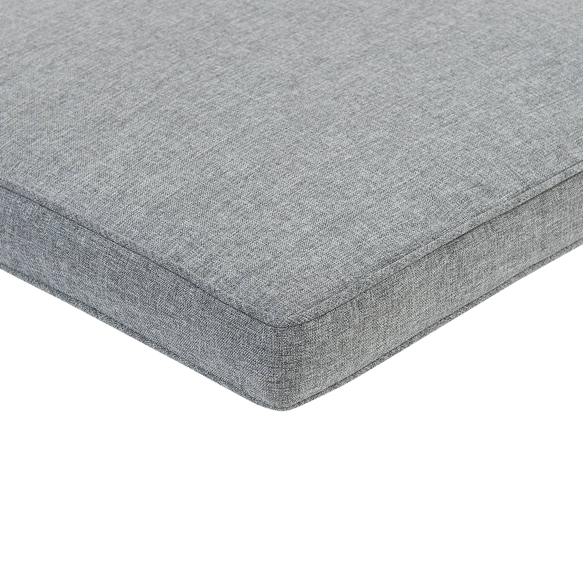 Beliani - Lot de 8 Coussins d'Assise pour Chaise de Jardin 46 x 46 cm en Tissu Imperméable Gris Beliani - Image 5