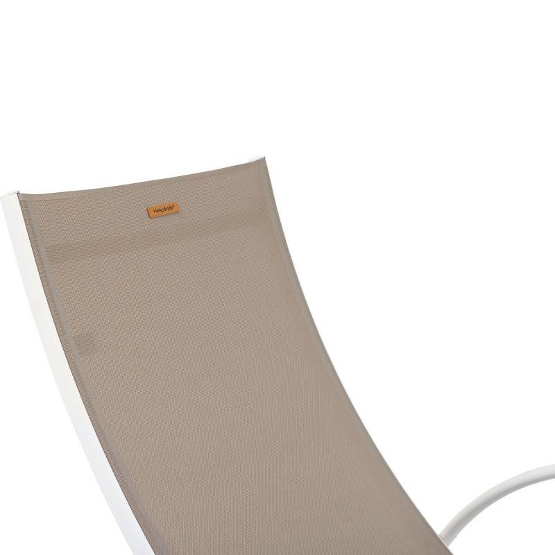 Hesperide - Transat "Samba" noisette & blanc en aluminium traité époxy Hespéride - Image 7