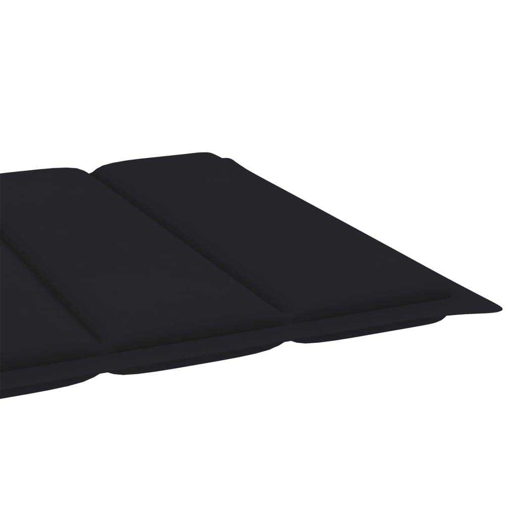 Helloshop26 - Transat chaise longue bain de soleil lit de jardin terrasse meuble d'extérieur avec table et coussin bois de teck solide - Image 8