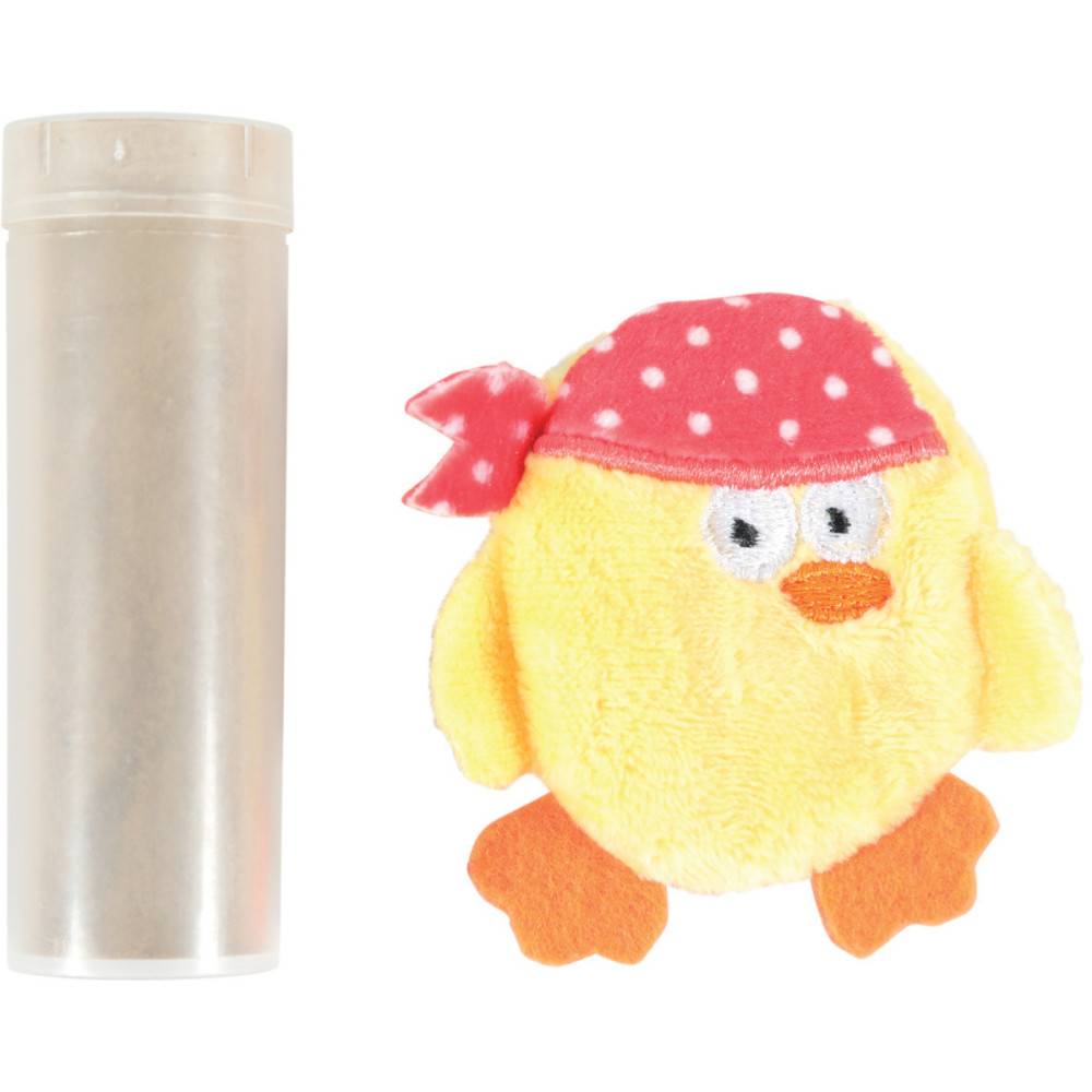 Zolux - Pirate jaune Taille 7 x 6 cm avec catnip Jouet chat - Image 1