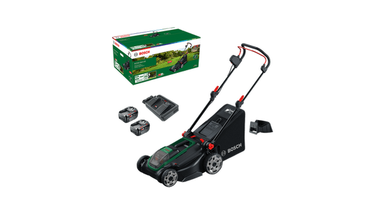 Tondeuse à gazon sans fil ROTAK18V2-43 - BOSCH - avec 2 batteries 4,0Ah - chargeur - 06008B9L00 - Image 1