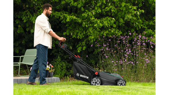 Tondeuse à gazon sans fil ROTAK18V2-43 - BOSCH - avec 2 batteries 4,0Ah - chargeur - 06008B9L00 - Image 3