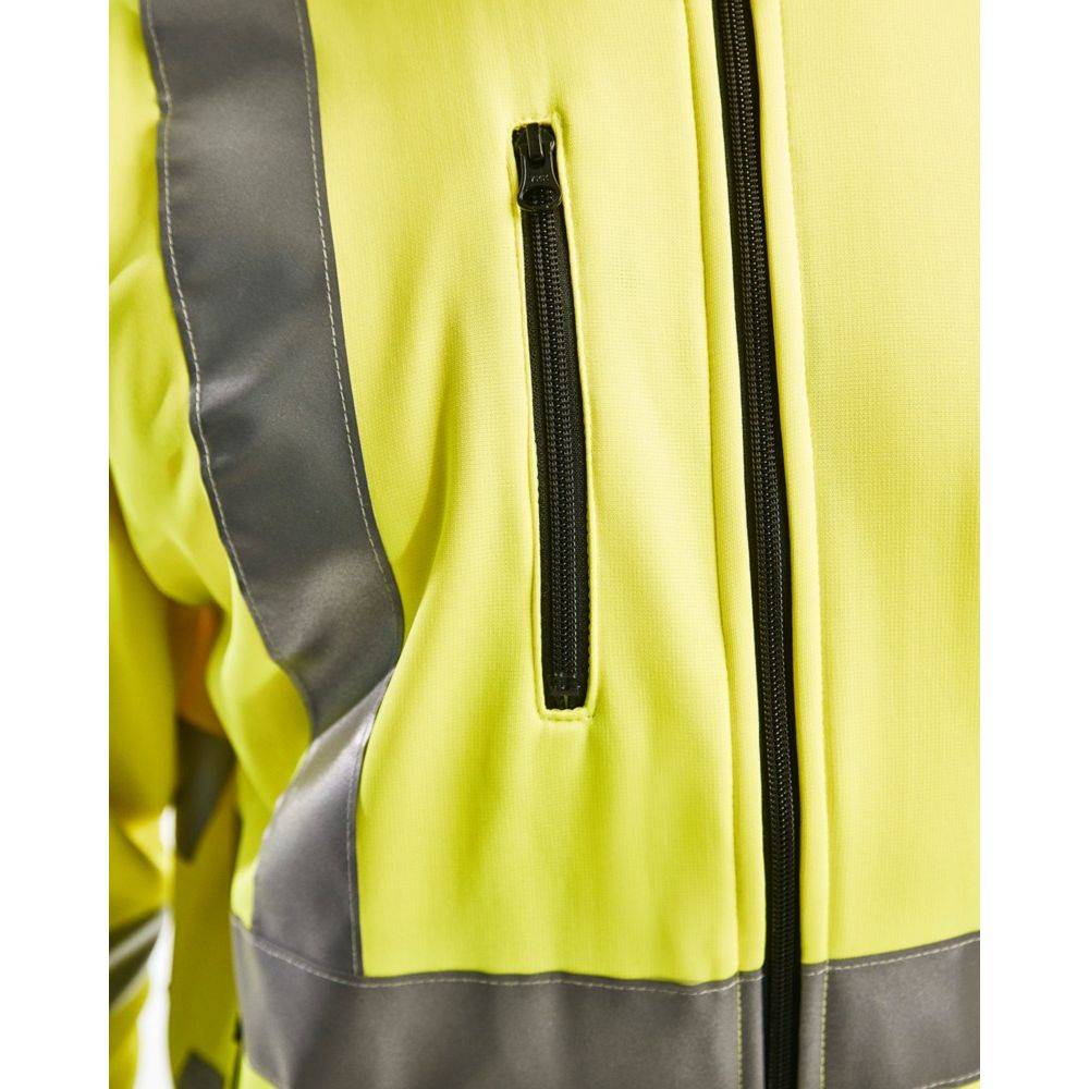 Blaklader - Sweat zippé haute visibilité Blaklader col officier Jaune XS - Image 5