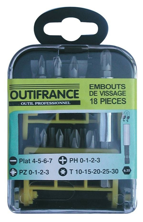 Outifrance - Coffret Vissage 18 Pièces (chrome Vanadium De 25mm) - Outifrance - Image 2