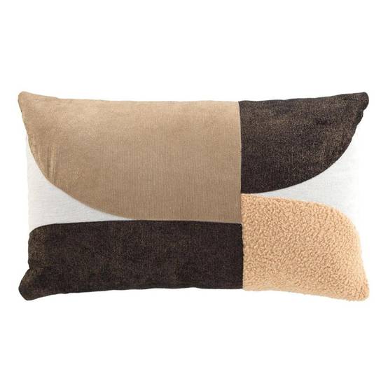 Coussin Déco Imprimé "Avalon" 30x50cm Marron - Image 1