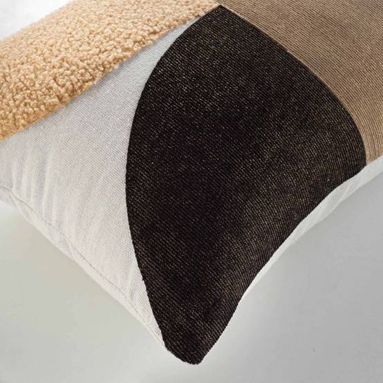Coussin Déco Imprimé "Avalon" 30x50cm Marron - Image 3