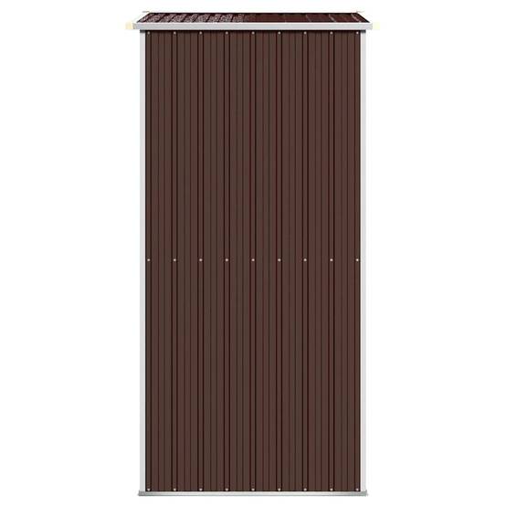 Abri de jardin acier galvanisé marron foncé 192 x 108 x 223 cm - PANGIVO - Image 5