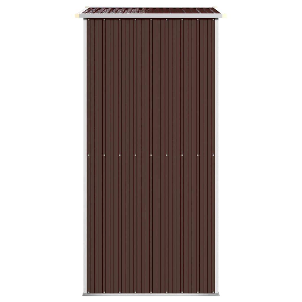 Abri de jardin acier galvanisé marron foncé 192 x 108 x 223 cm - PANGIVO - Image 5