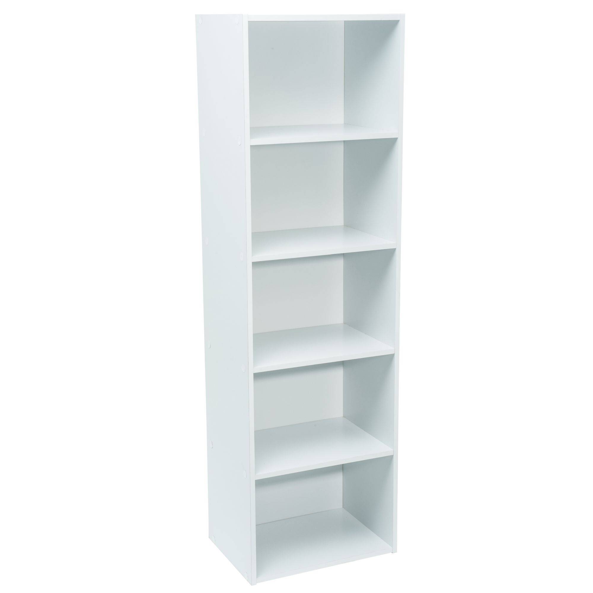 Meuble blanc de rangement WERKA PRO - 5 niches (133 x 40 x 29 cm) - Image 2
