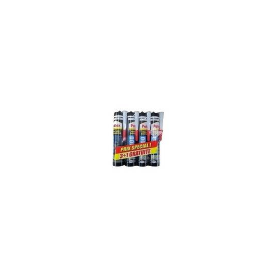 Pattex - Colle mastic acryl blanc 380G lot de 3 + 1 gratuit