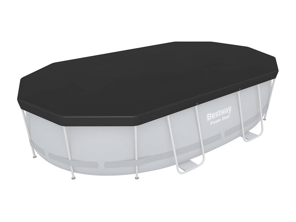 Bestway - Bâche de protection 4 saisons pour piscine tubulaire Power Steel ovale 4,27 x 2,50 m - Bestway - Image 2