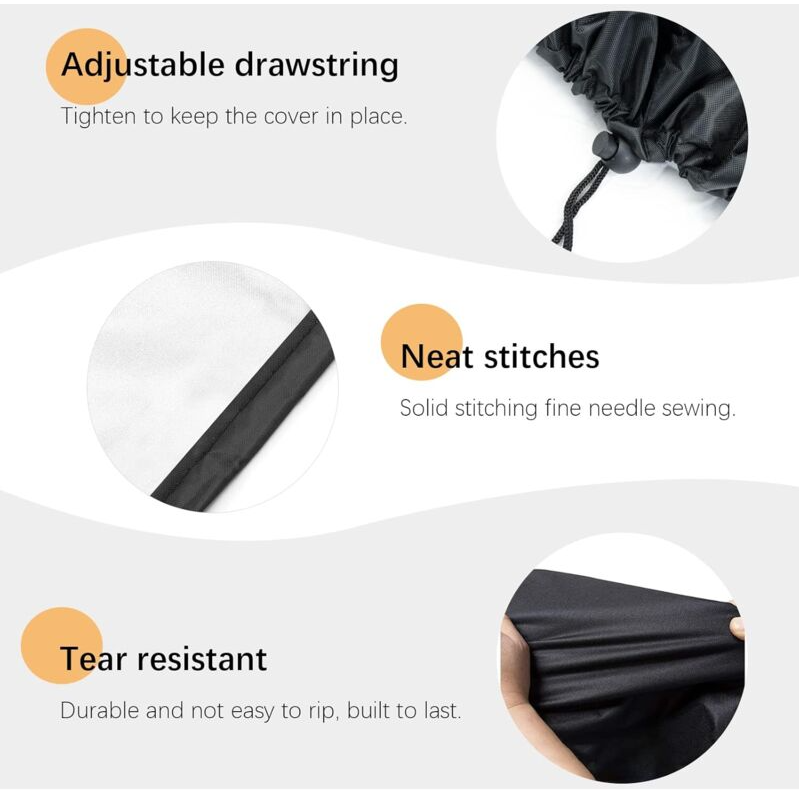 IntiMeg - 1 pc Housse de protection pour vélo d'exercice, housse de protection pour vélo d'intérieur, étanche à l'eau et à la poussière IntiMeg - Image 3