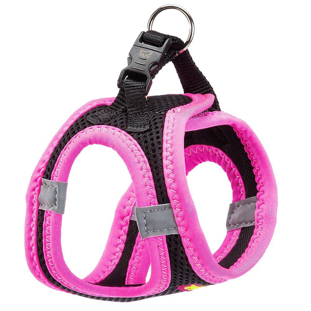 Ferplast - Ferplast Harnais Petit Chien KAORI XXXS, Harnais pour chat respirant, rembourré et réglable, facile à porter, bords réfléchissants, poitrine 24-28 cm. - Image 1