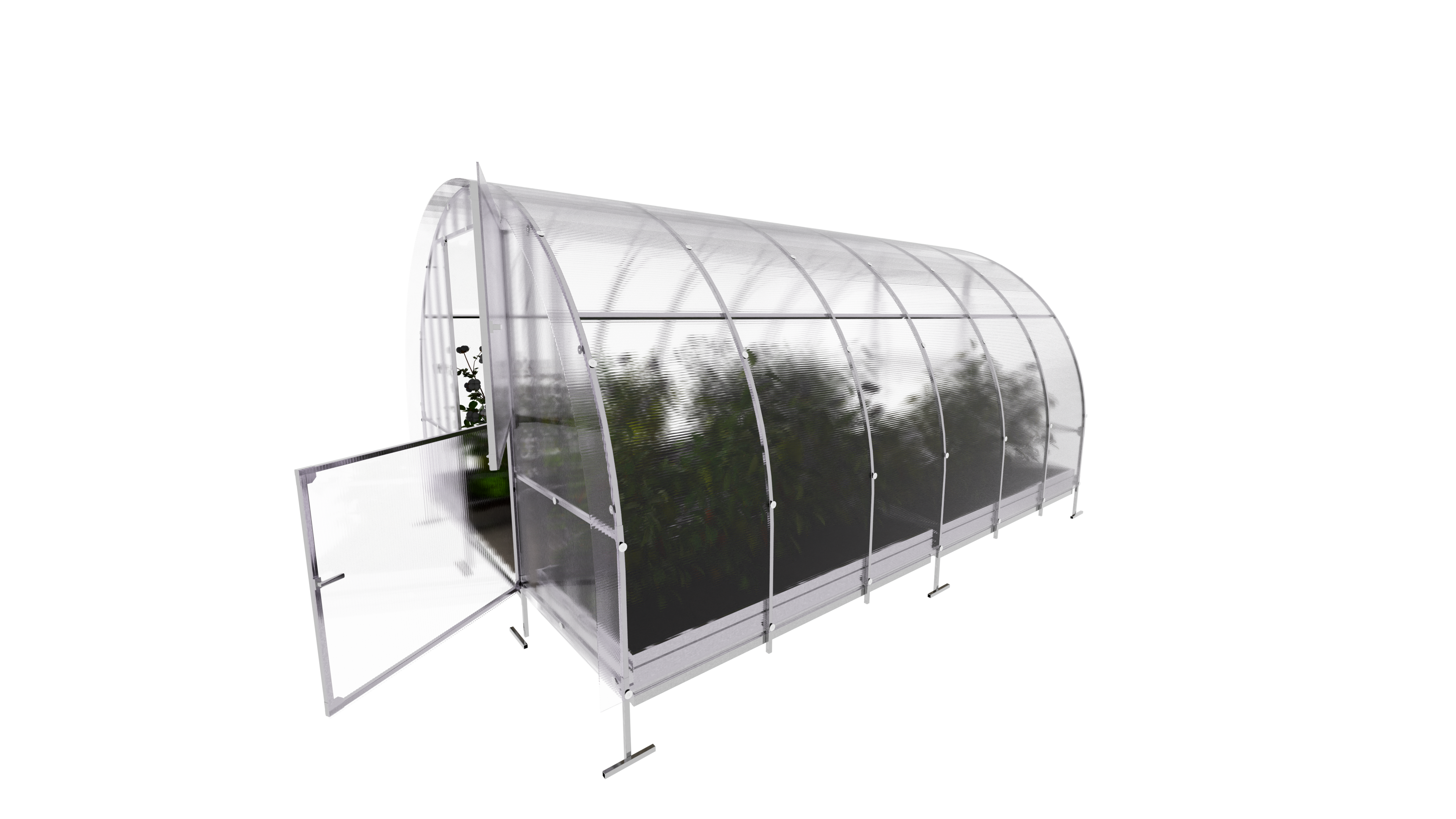 KLASIKA GREENHOUSES - Serre KLASIKA EASY 3 x 4 m (12 m²), 6 mm avec revêtement en polycarbonate - Image 5