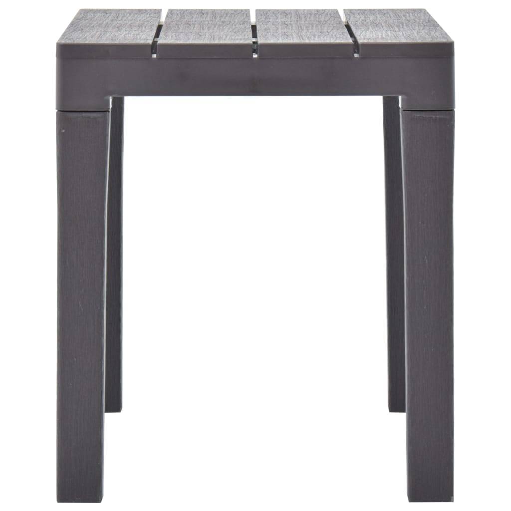 PANGIVO - Lot de 2 bancs de jardin plastique moka 60 x 38.5 x 45 cm - PANGIVO - Image 4
