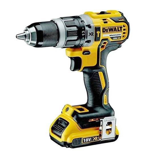 Perceuse visseuse percussion Compact XR 18V 2Ah Li-Ion Brushless - 2 batteries - coffret - DCD796D2 - Dewalt - Image 2