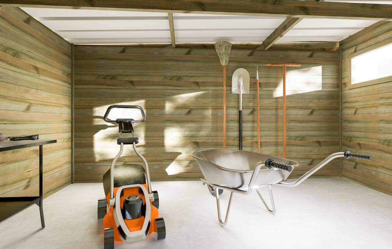 Abri Français - ABRI DE JARDIN bois autoclave 27mm - 5,34x2,64m / 14m2 - Bac acier - Plancher bois - Image 3