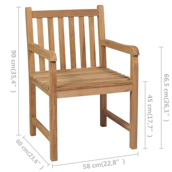 PANGIVO - Chaises de jardin bois teck vert 58 x 60 x 90 cm (lot de 2), Poids :27.41kg - PANGIVO - Image 9
