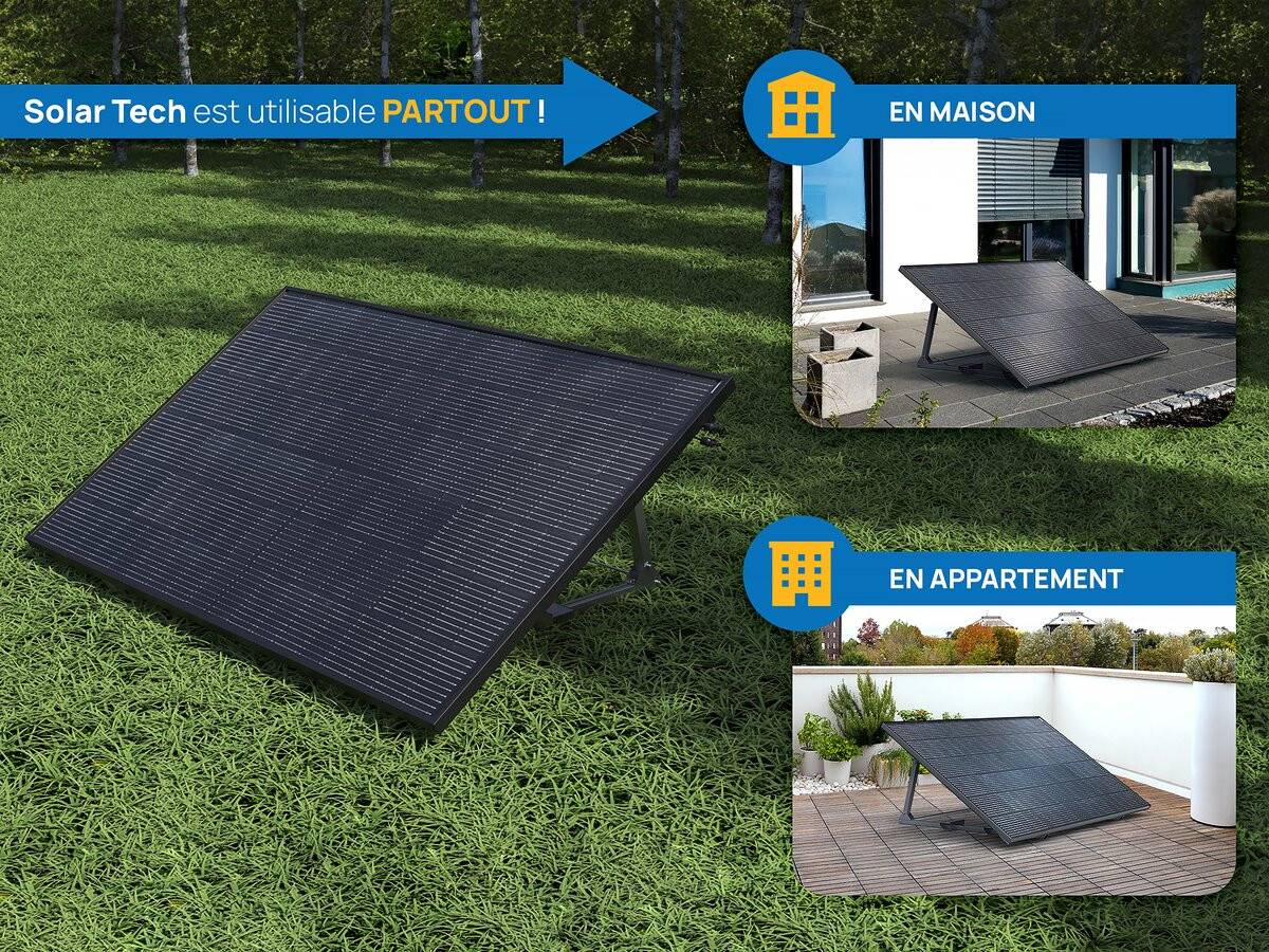 Panneau Solaire 400w "solar Tech"  Plug And Play - Kit De Démarrage -viva Green - Image 2