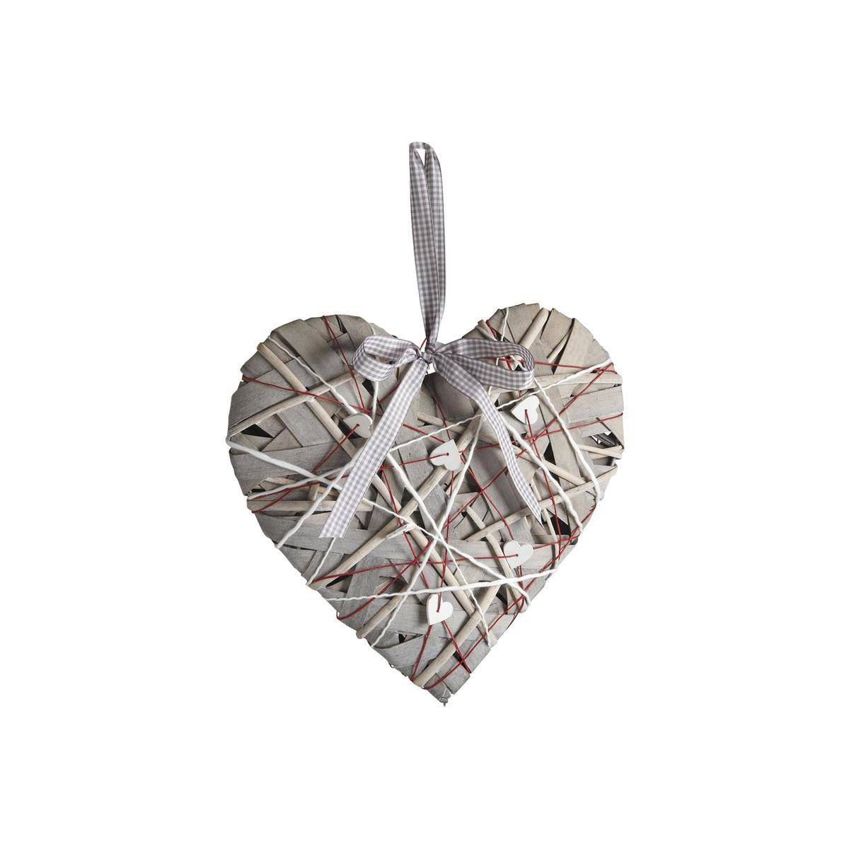 Aubry Gaspard - Coeur en bois à suspendre 30 cm - Image 1