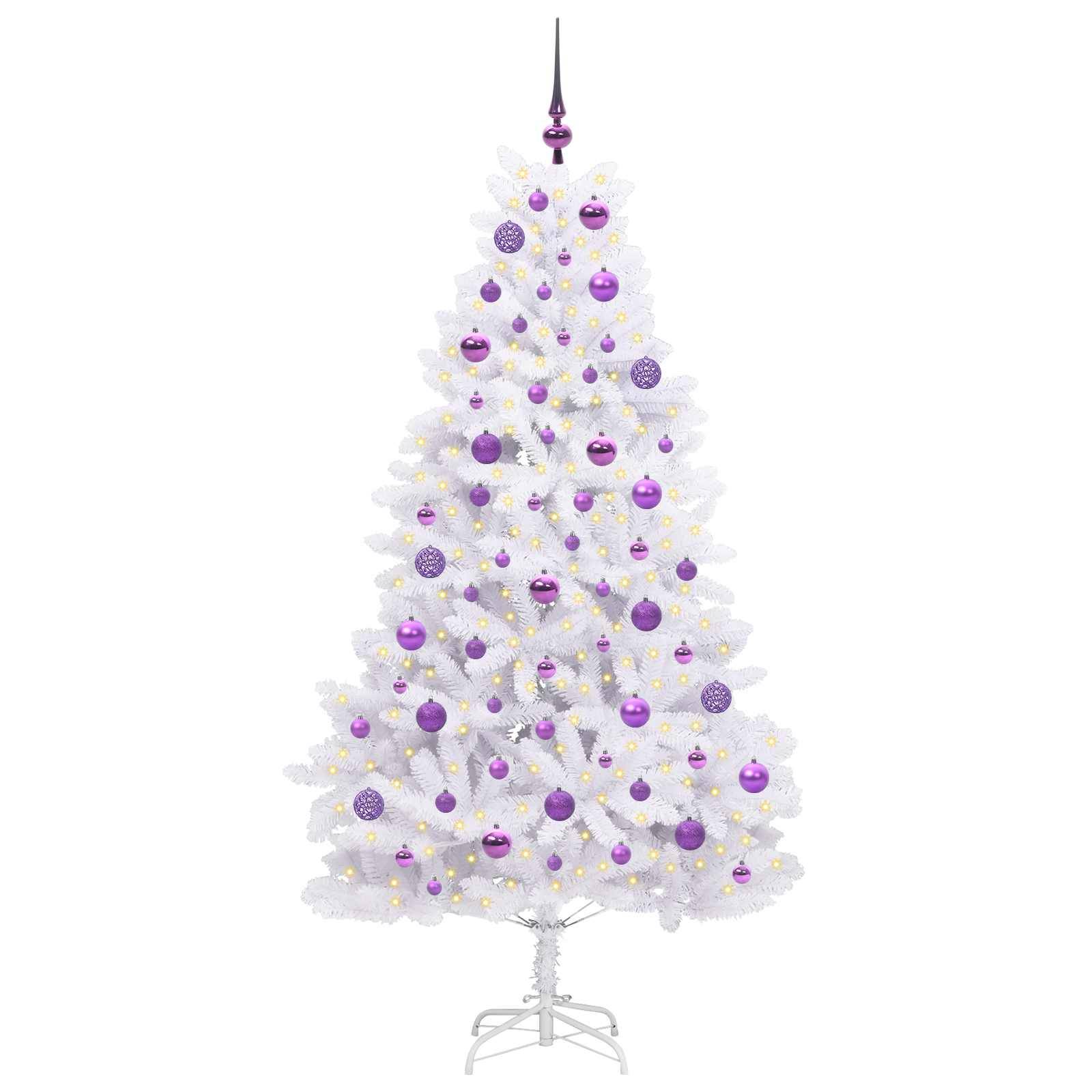 Vidaxl - Sapin de Noël Artificiel à Branches Articulées Blanc 180 cm vidaXL 3426600 - Image 4