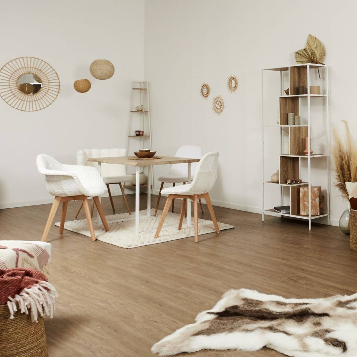 The Home Deco Factory - Etagère d'angle 5 niveaux en bois et métal - Image 6