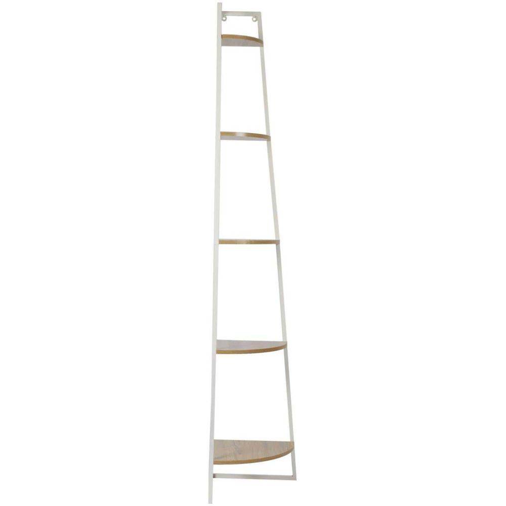 The Home Deco Factory - Etagère d'angle 5 niveaux en bois et métal - Image 4